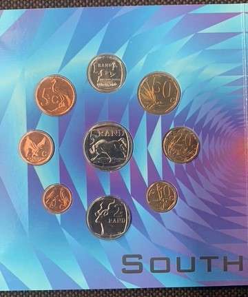 " South Africa 2000 Unc Set Old Coat of Arms "