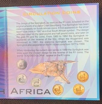 " South Africa 2000 Unc Set Old Coat of Arms "