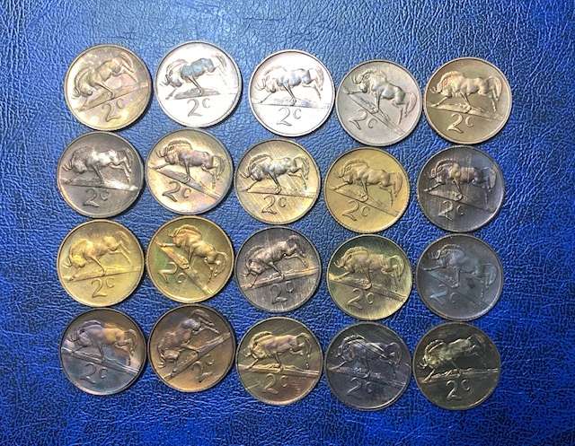 " South Africa 2nd Decimal Proof 2 Cents "