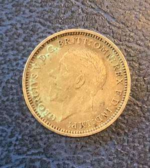 Scarce 1929 British 3 Pence - Maundy