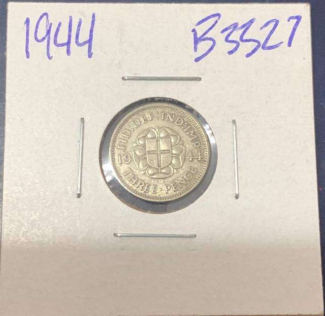 British 3 Pence  - 1944