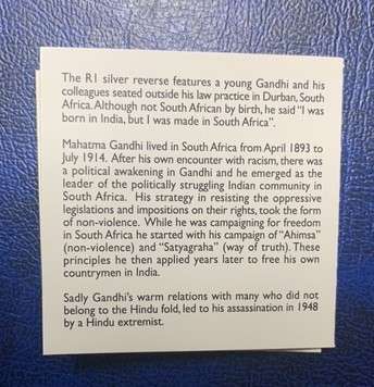 !!! Gandhi 2008 Protea Silver Proof !!!