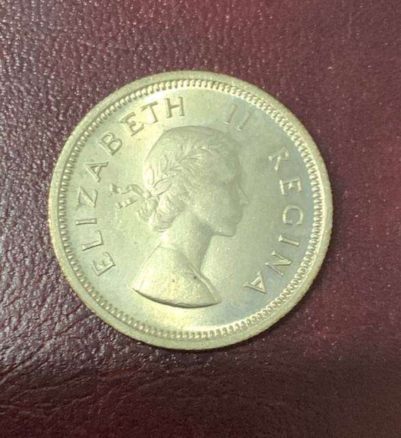 South Africa Union 1958  1 Shilling