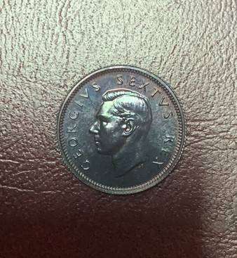 South Africa Union 1950 Six Pence Proof