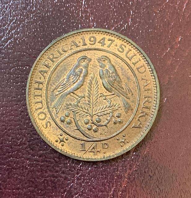 South Africa Union 1947 Quarter Penny