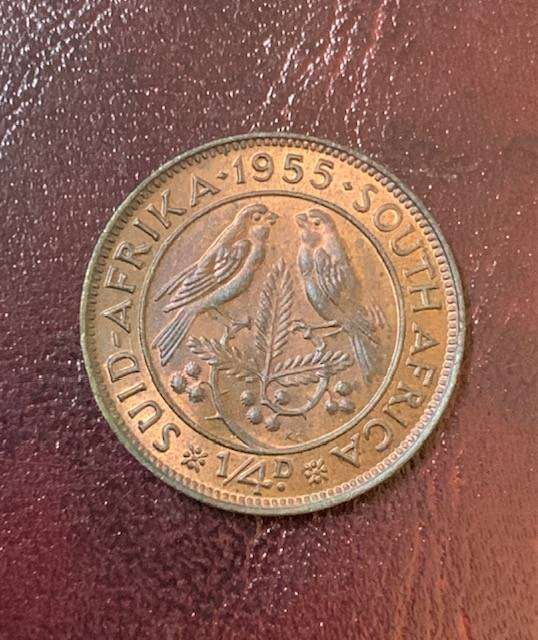 South Africa Union 1955 Quarter Penny