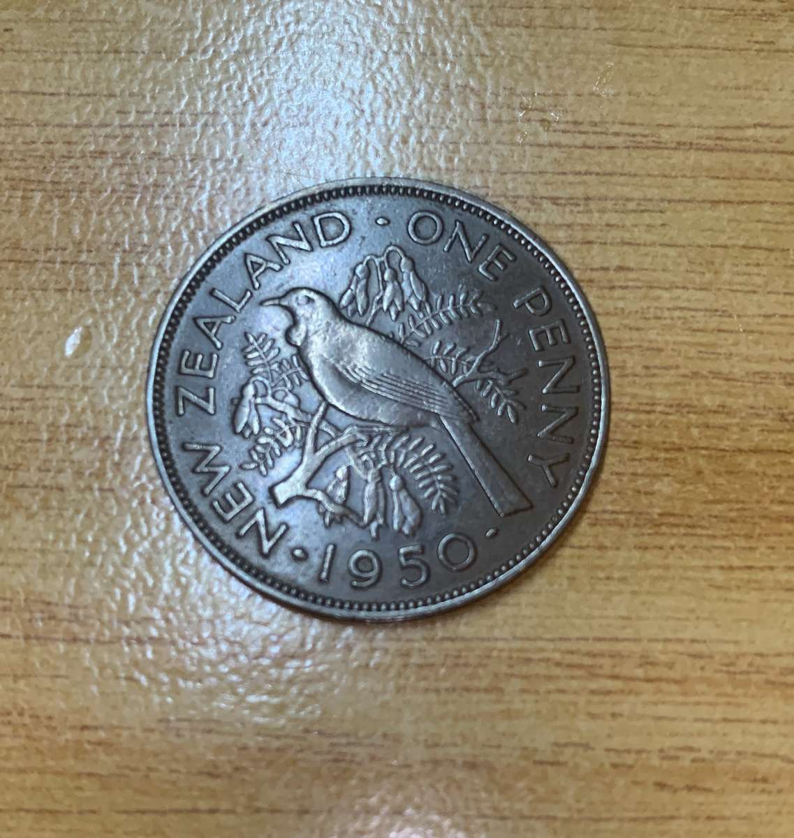 New Zealand 1950 One Penny