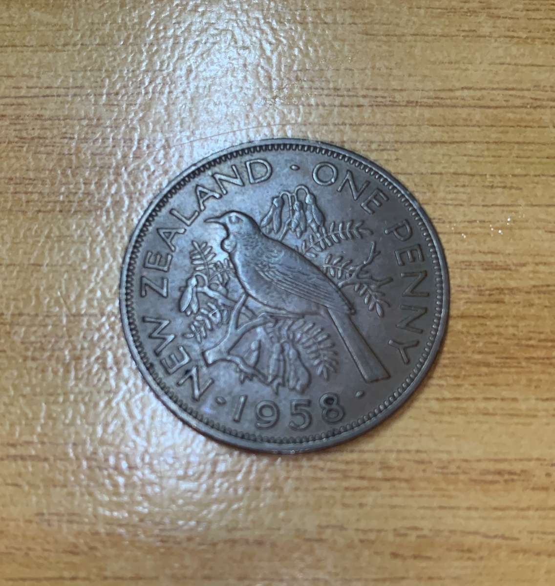 New Zealand 1958 One Penny