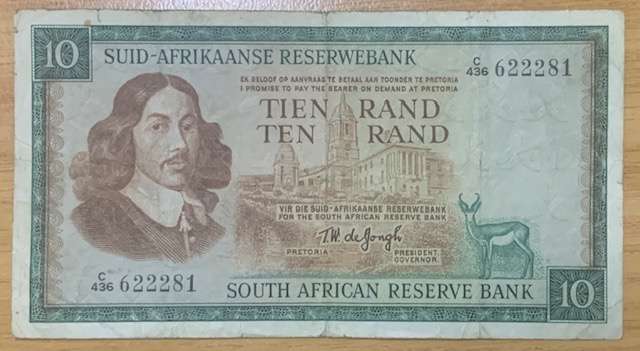 !!! South African R10 - TW de Jongh !!!