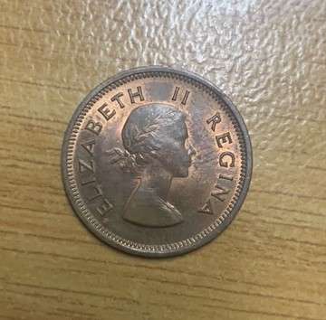 !!! South Africa Union 1953 Quarter Penny !!!