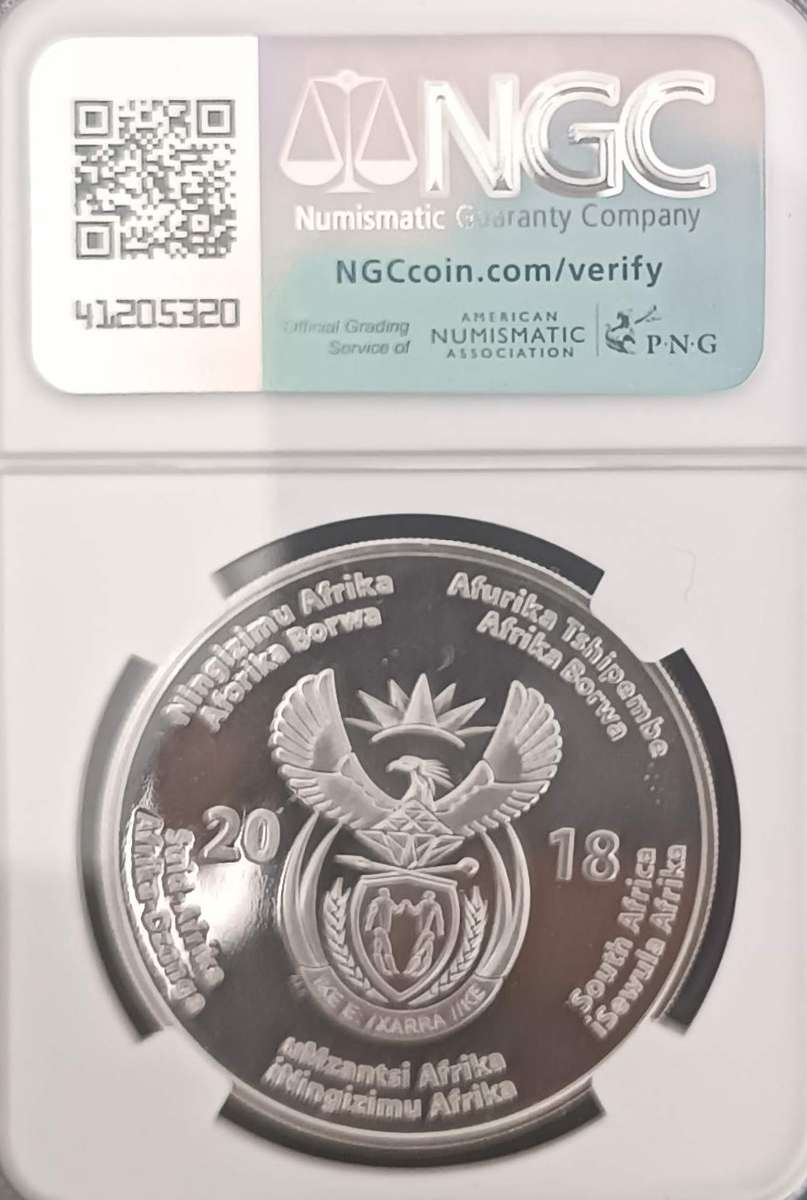 ***2018 Nelson Mandela Centenary R50 - NGC PF70 1 OZ Silver ***