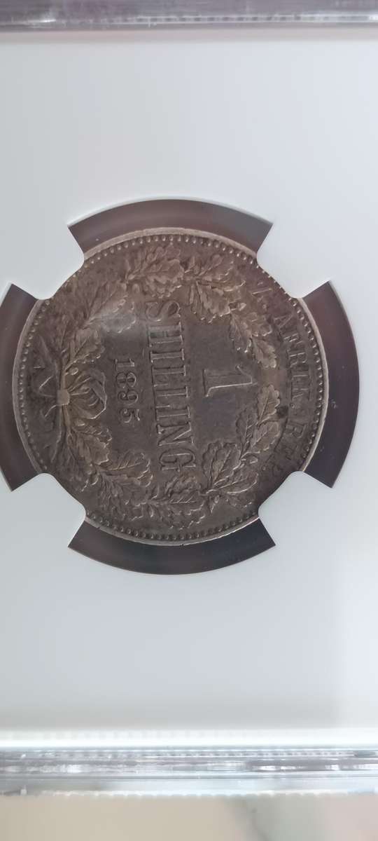 ***ZAR 1895 SHILLING NGC AU53 CV R10 000 ***