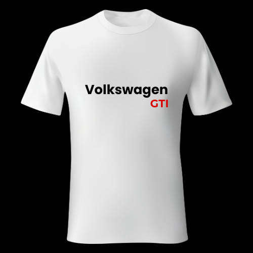 VW GTI White T-Shirt ( Large )