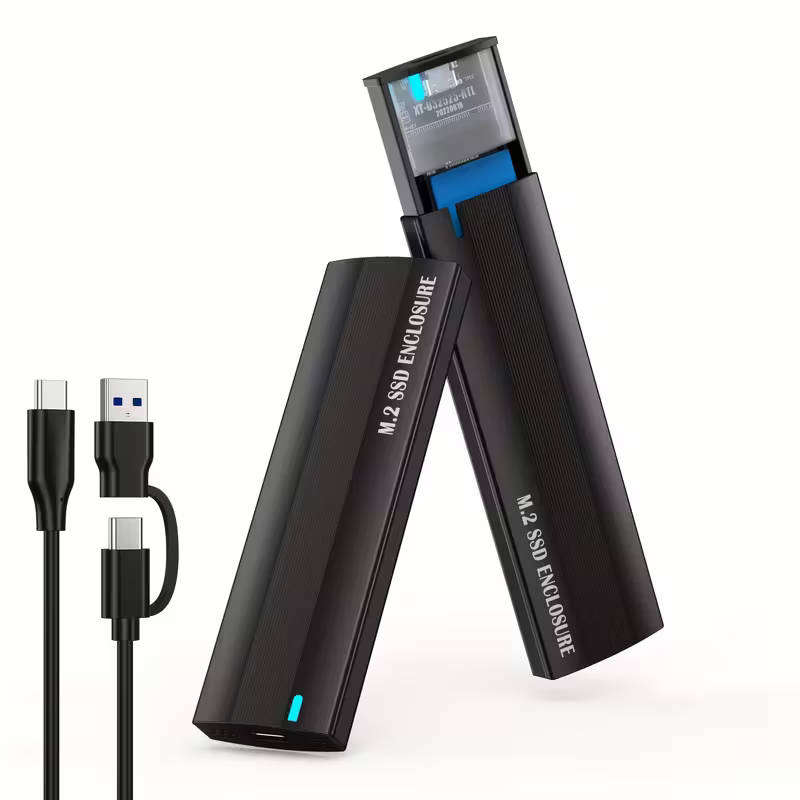 High-Speed M.2 NVMe SSD Enclosure - USB 3.1 Gen 2 (10Gbps) to PCI-E Adapter, UASP Support, Aluminum