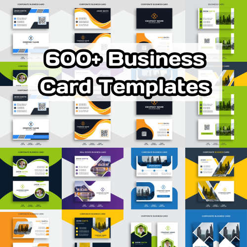 600 Business Card Templates  Professional & Customizable Designs for Any Industry