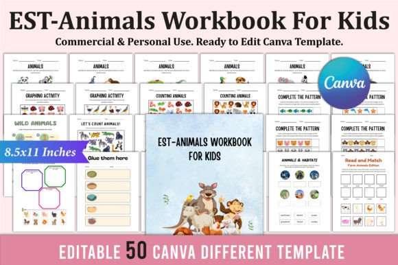 3200 Pages Best Kids Activity Book Bundle for Canva