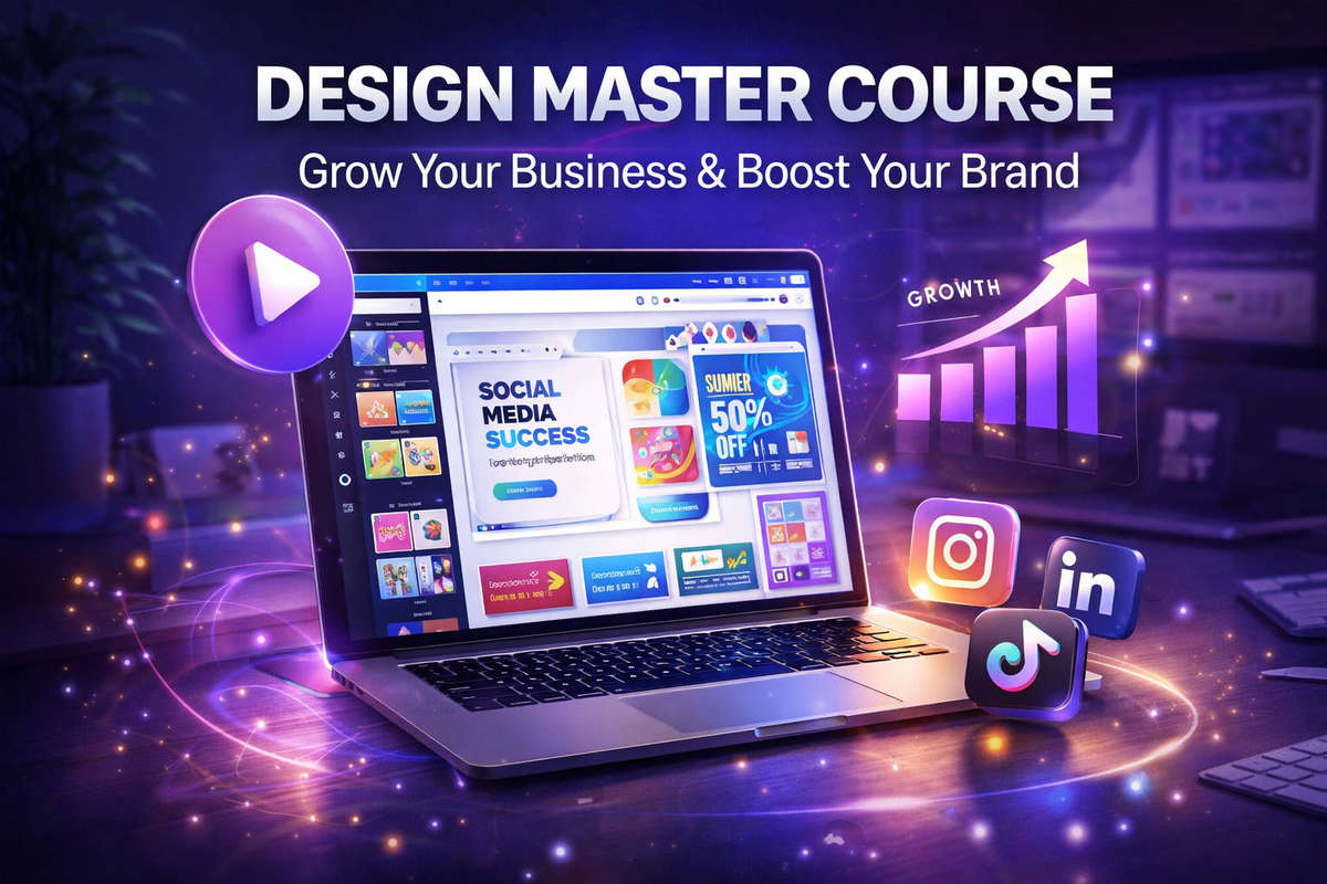 Canva Master Course  Use Canva to Grow Your Business & Boost Your Brand!