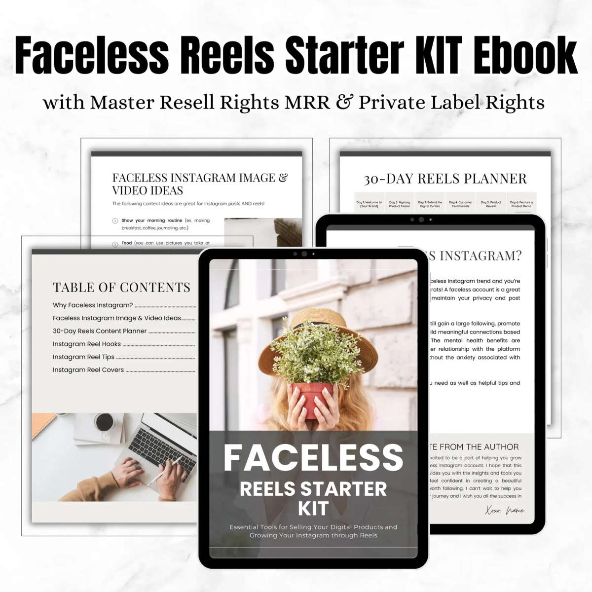 Faceless Reels Starter Kit with Master Resell Rights (MRR) and Private Label Rights (PLR)