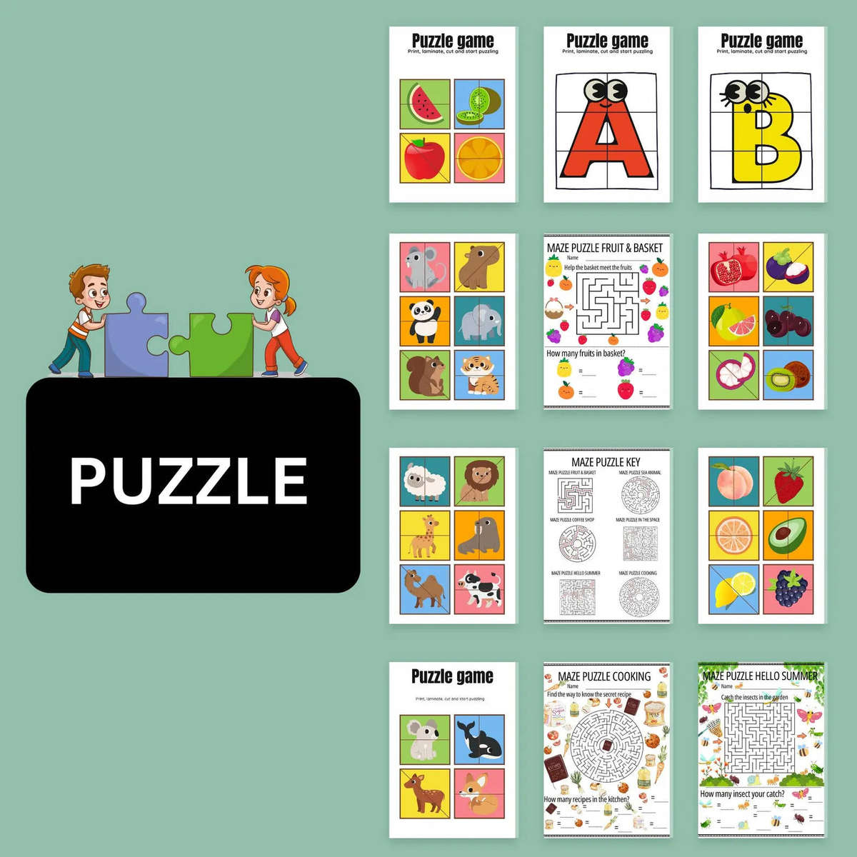 30,500+ Kids Learning Activities Bundle: Homeschool & Classroom