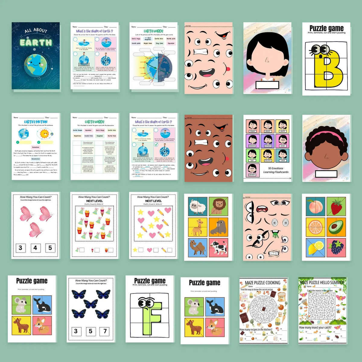 30,500+ Kids Learning Activities Bundle: Homeschool & Classroom