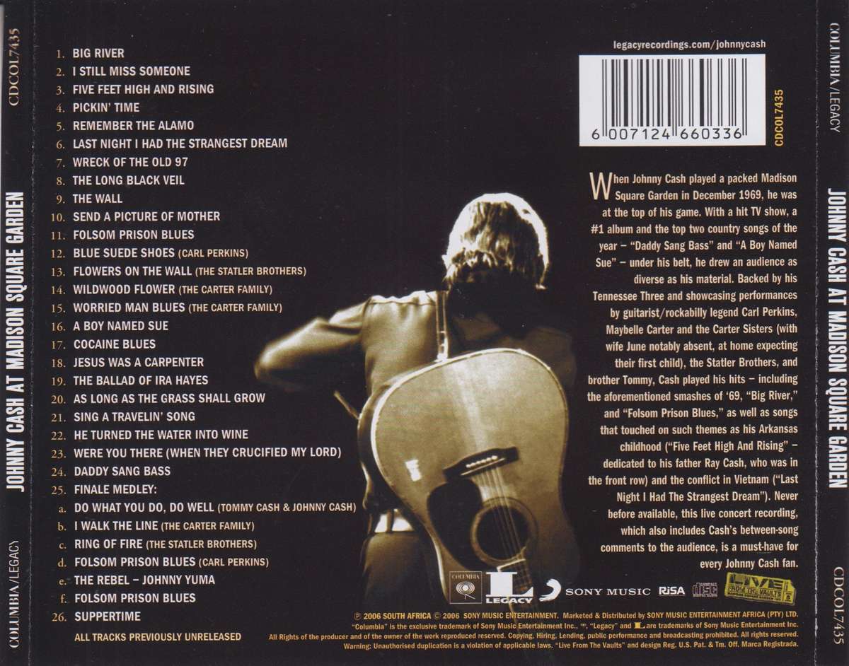 Johnny Cash - At Madison Square Garden - CD
