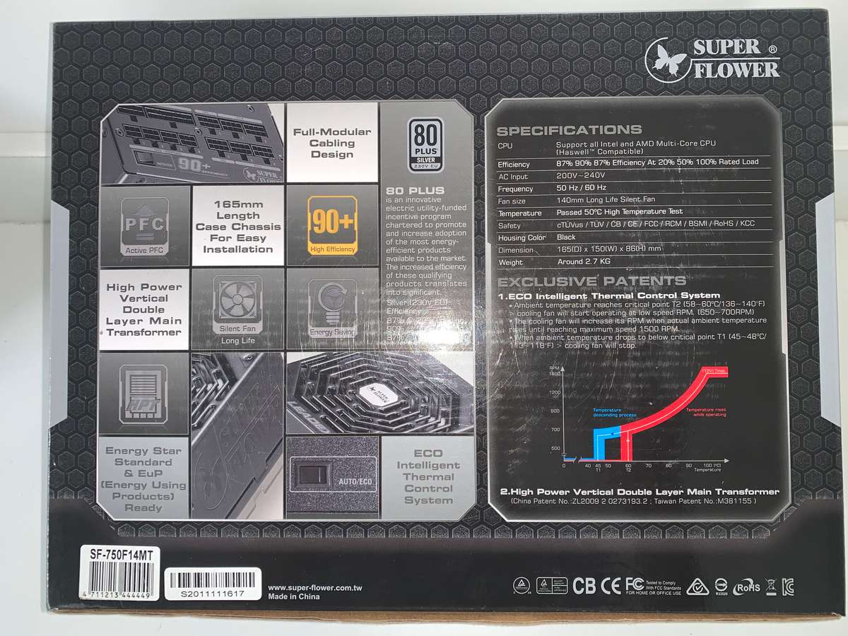 Super Flower Leadex 750W SILVER Power Supply