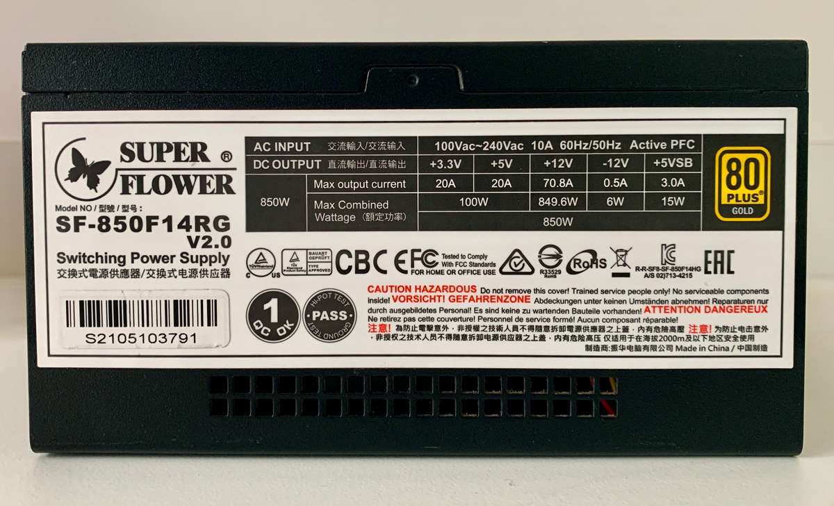 Super Flower Leadex III ARGB 850W 80+ Gold Power Supply