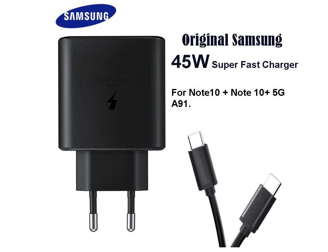 Samsung Travel Adapter 45W With Type-C Cable -Black