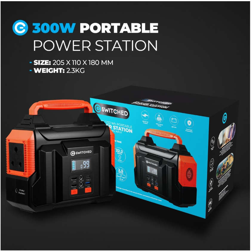 Switched - 300W Portable Station - (222Wh)