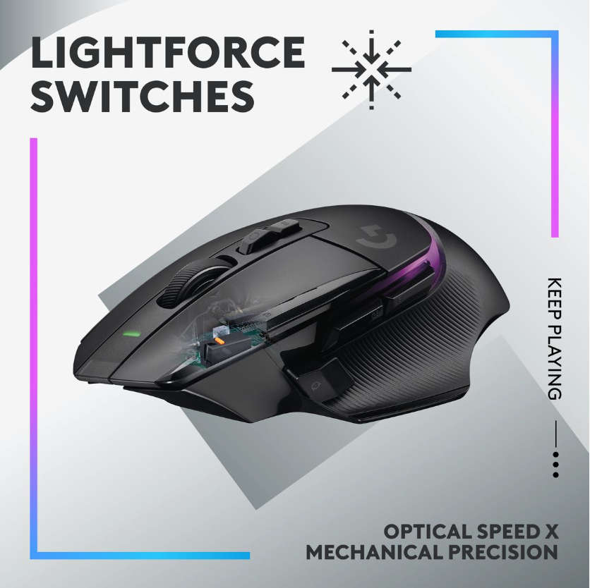 Logitech G502 X PLUS Wireless RGB Gaming Mouse