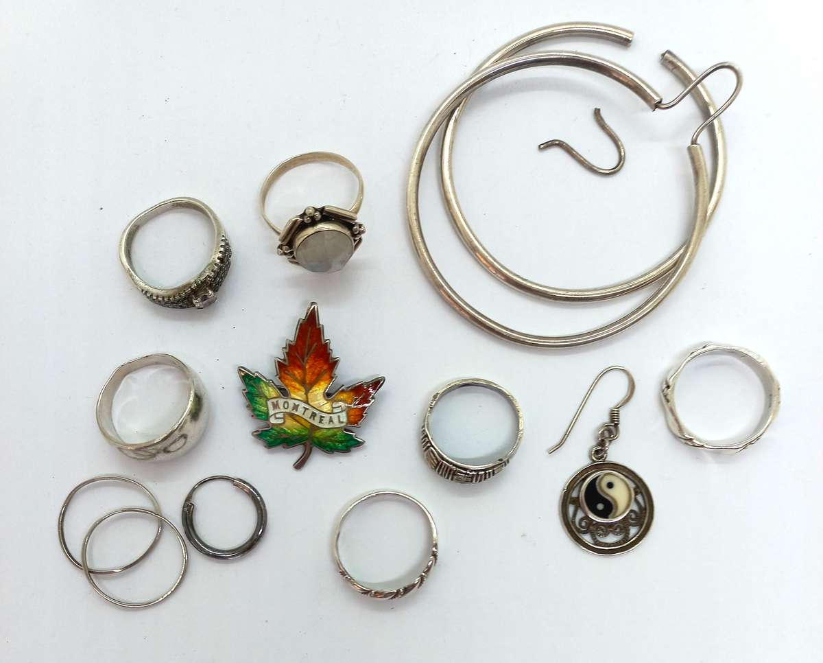 Sterling Silver & Silver Odd Lot  37g