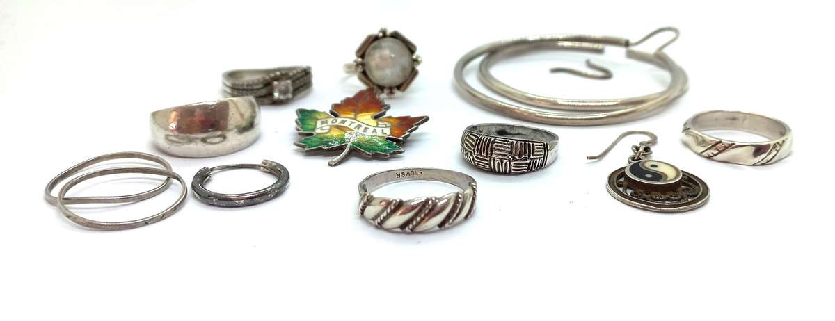 Sterling Silver & Silver Odd Lot  37g