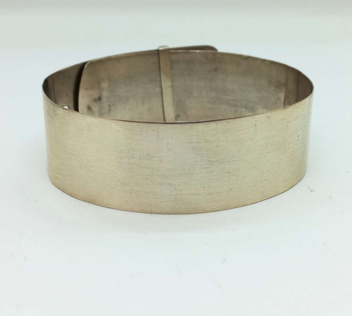 Wide Vintage Silver Cuff Bangle - 14.5g