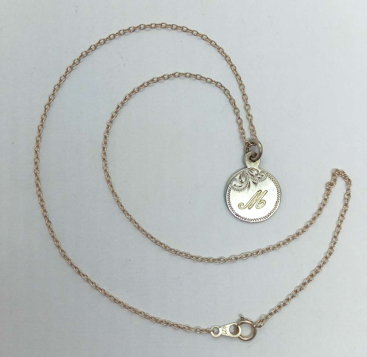 Sterling Silver Medallion Necklace  M