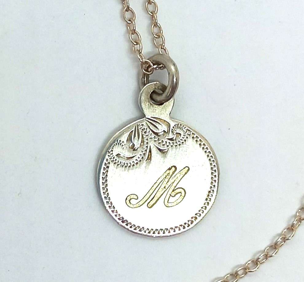 Sterling Silver Medallion Necklace  M