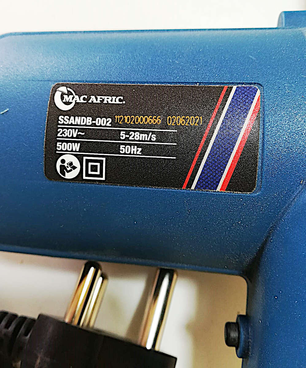 Sander - Narrow Belt Sander - Mac Afric  500W