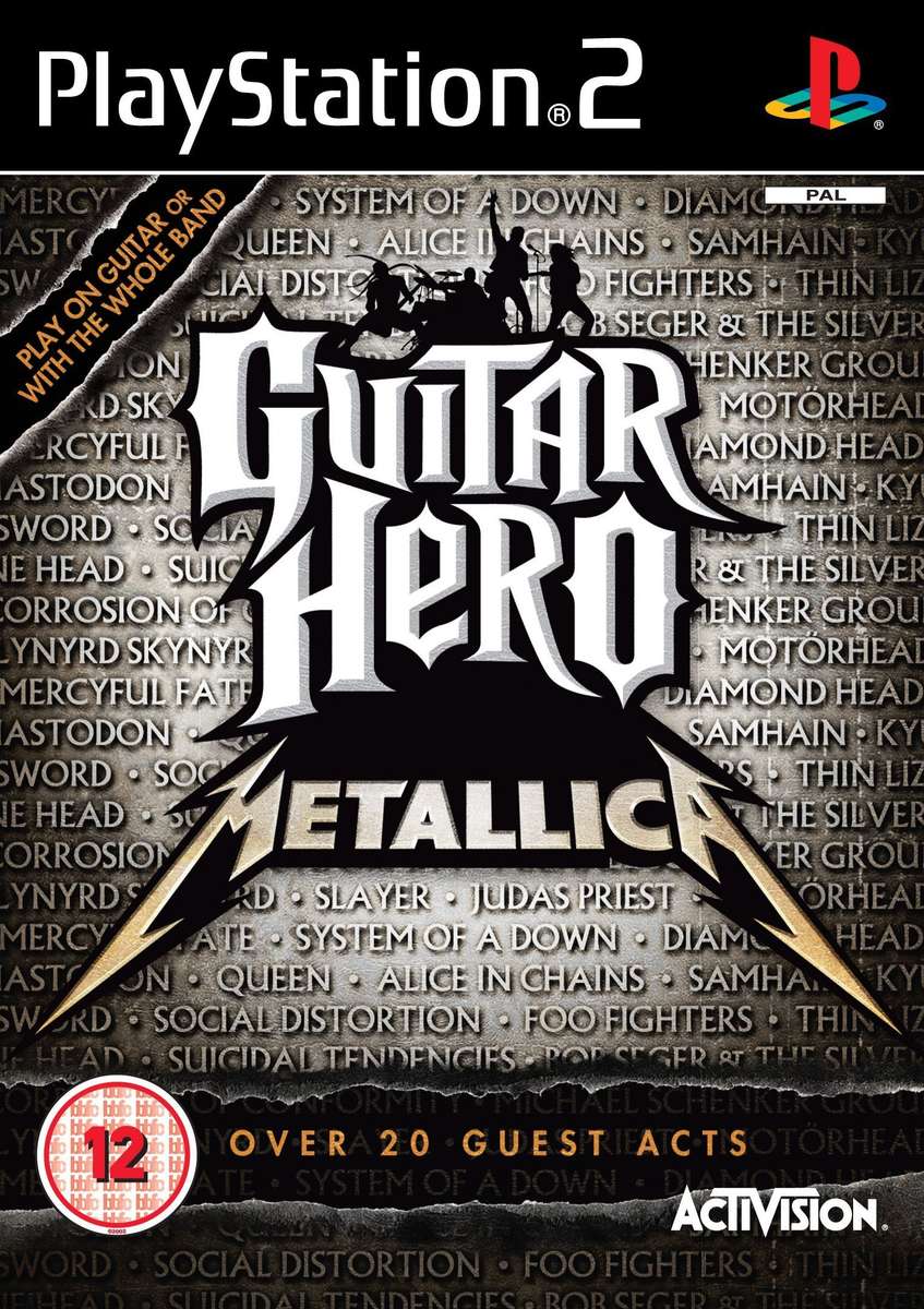 PS2 Guitar Hero Metallica / Sag