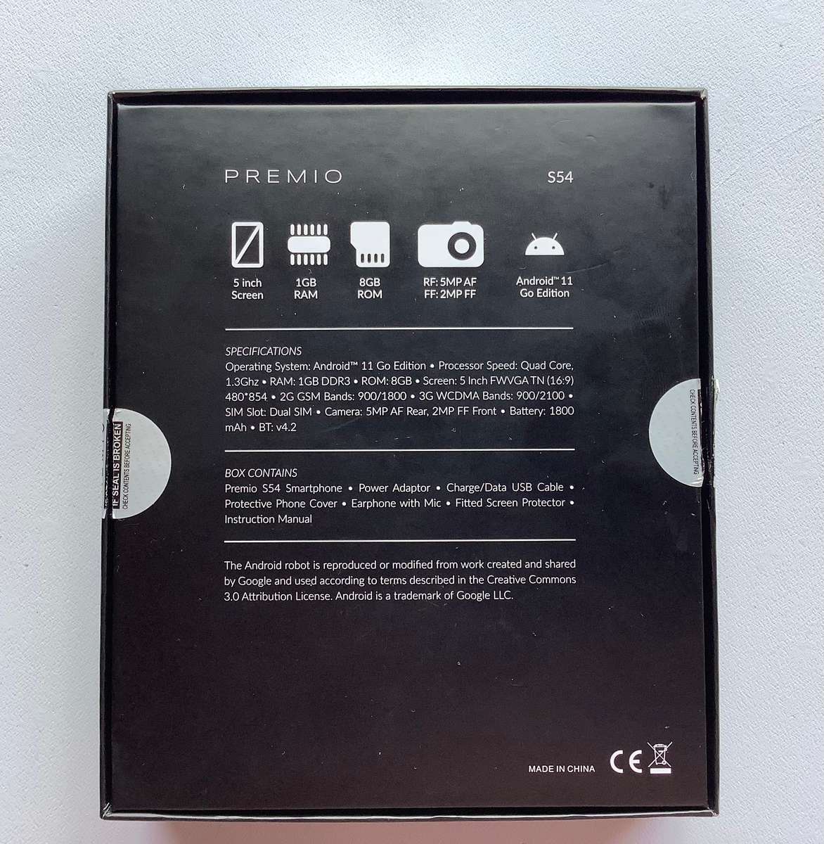 PREMIO S54 ANDROID PHONE