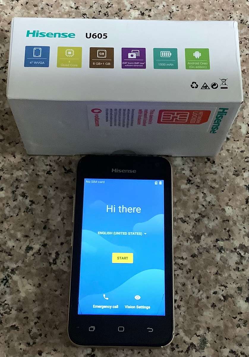 HISENSE U605 8GB VODACOM LOCKED GOLD.