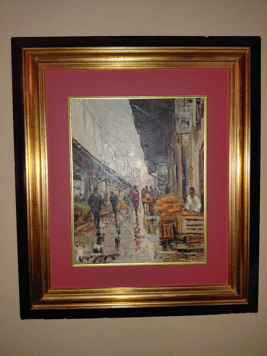 Carlos Sdoya Oil on board Size 480mm x 390mm