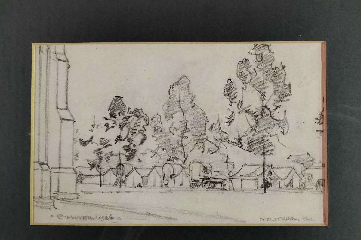 Erich Mayer Pencil sketch 185mm x 110mm