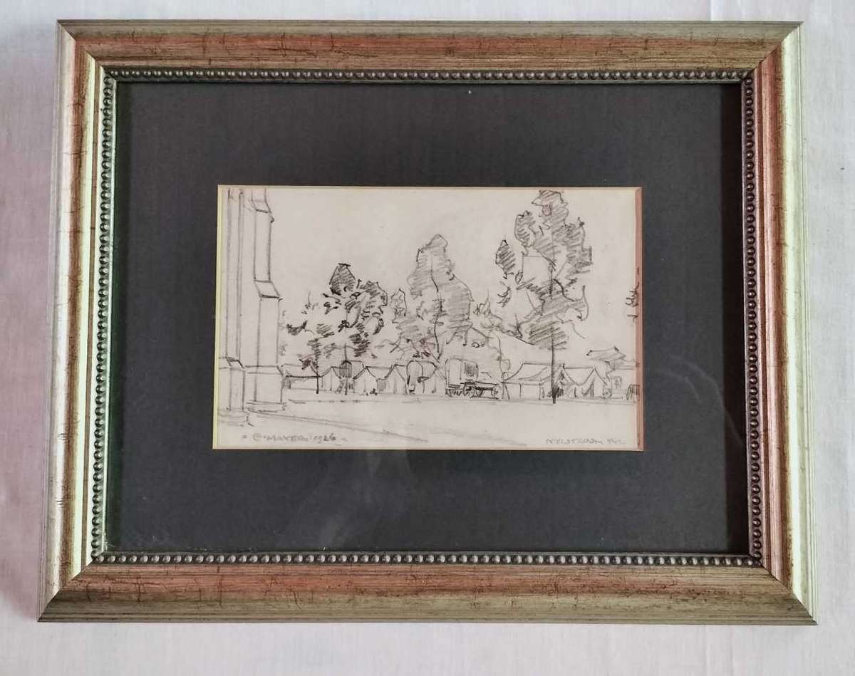 Erich Mayer Pencil sketch 185mm x 110mm