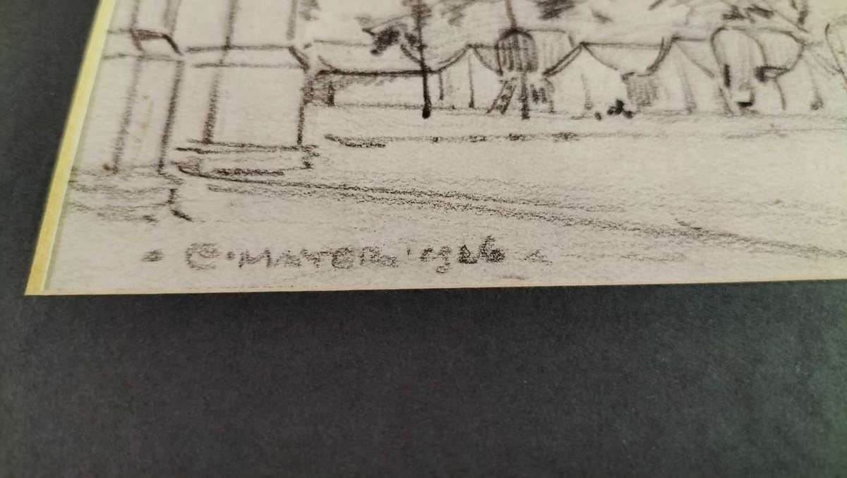 Erich Mayer Pencil sketch 185mm x 110mm