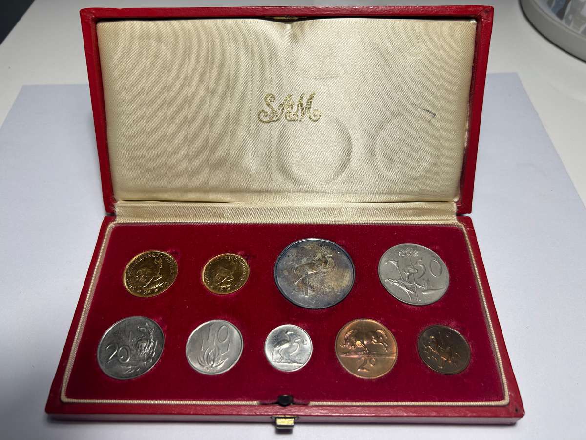 1967 RSA Long proof Set with gold