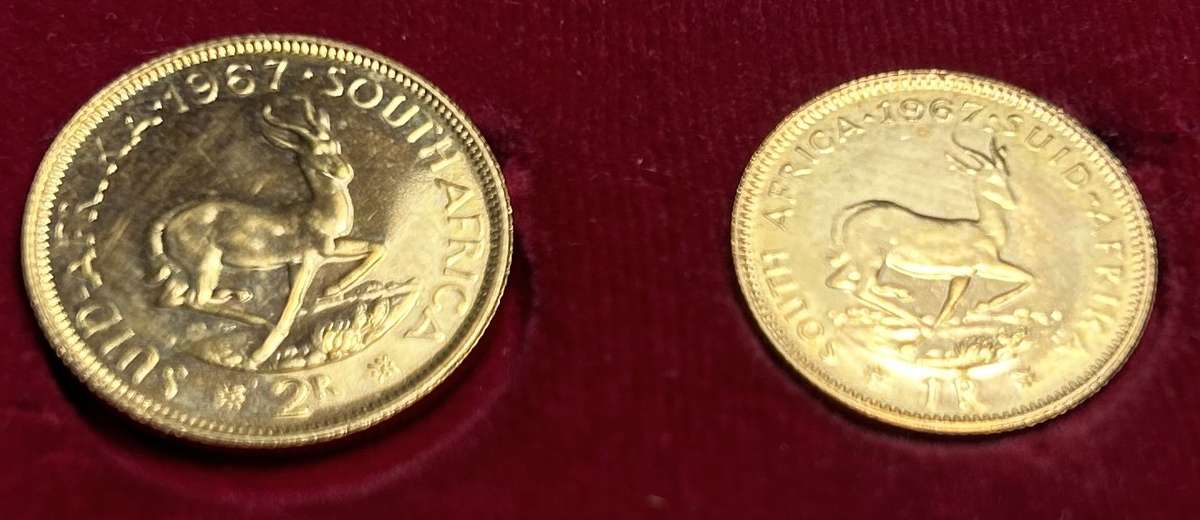 1967 RSA Long proof Set with gold