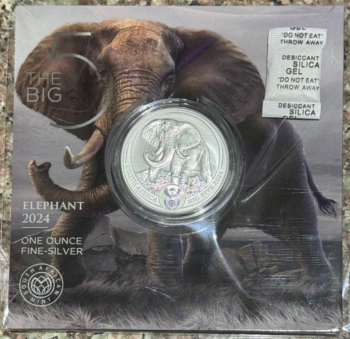 2024 BIG 5 SERIES 3 - ELEPHANT - IN SAMINT CARD AS ISSUED & CERTIFIED