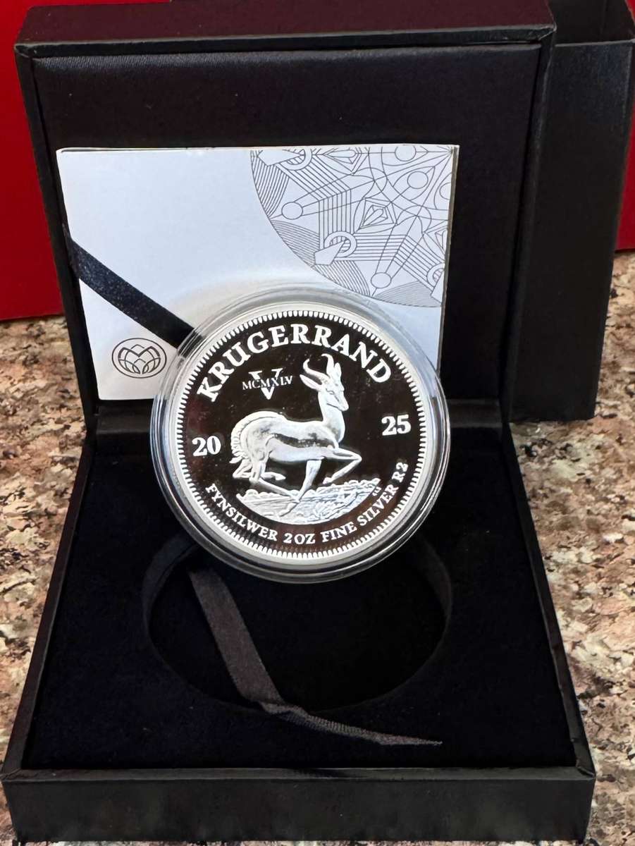 2025 KRUGERRAND 2oz SILVER PROOF - V DAY - LIMITED EDITION SAMINT AS ISSUED & CERTIFIED