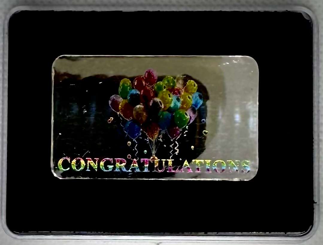 1oz SILVER BAR - PERSONALIZED GIFT BARS & ROUNDS 999.9 PURE SILVER BnG MINT & REFINERY