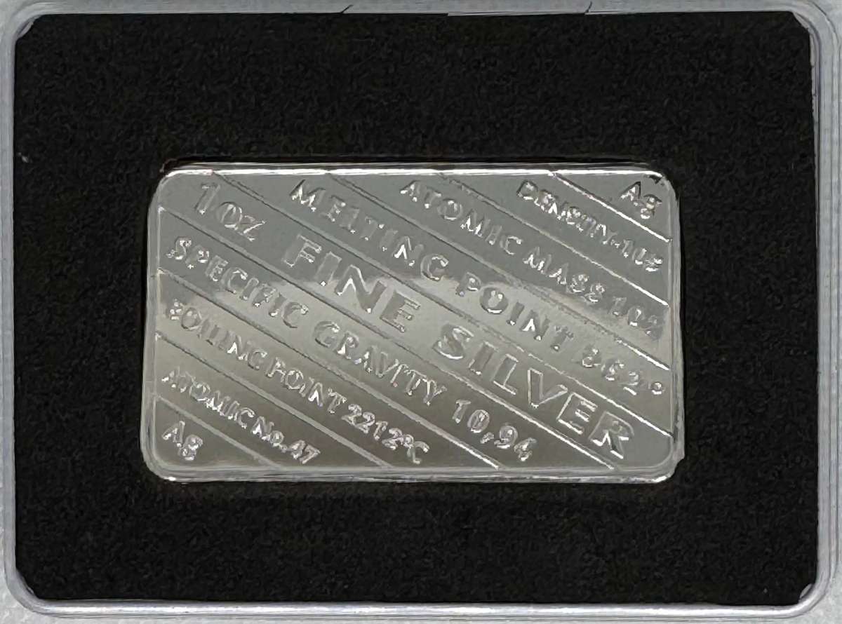 1oz SILVER BAR - PERSONALIZED GIFT BARS & ROUNDS 999.9 PURE SILVER BnG MINT & REFINERY