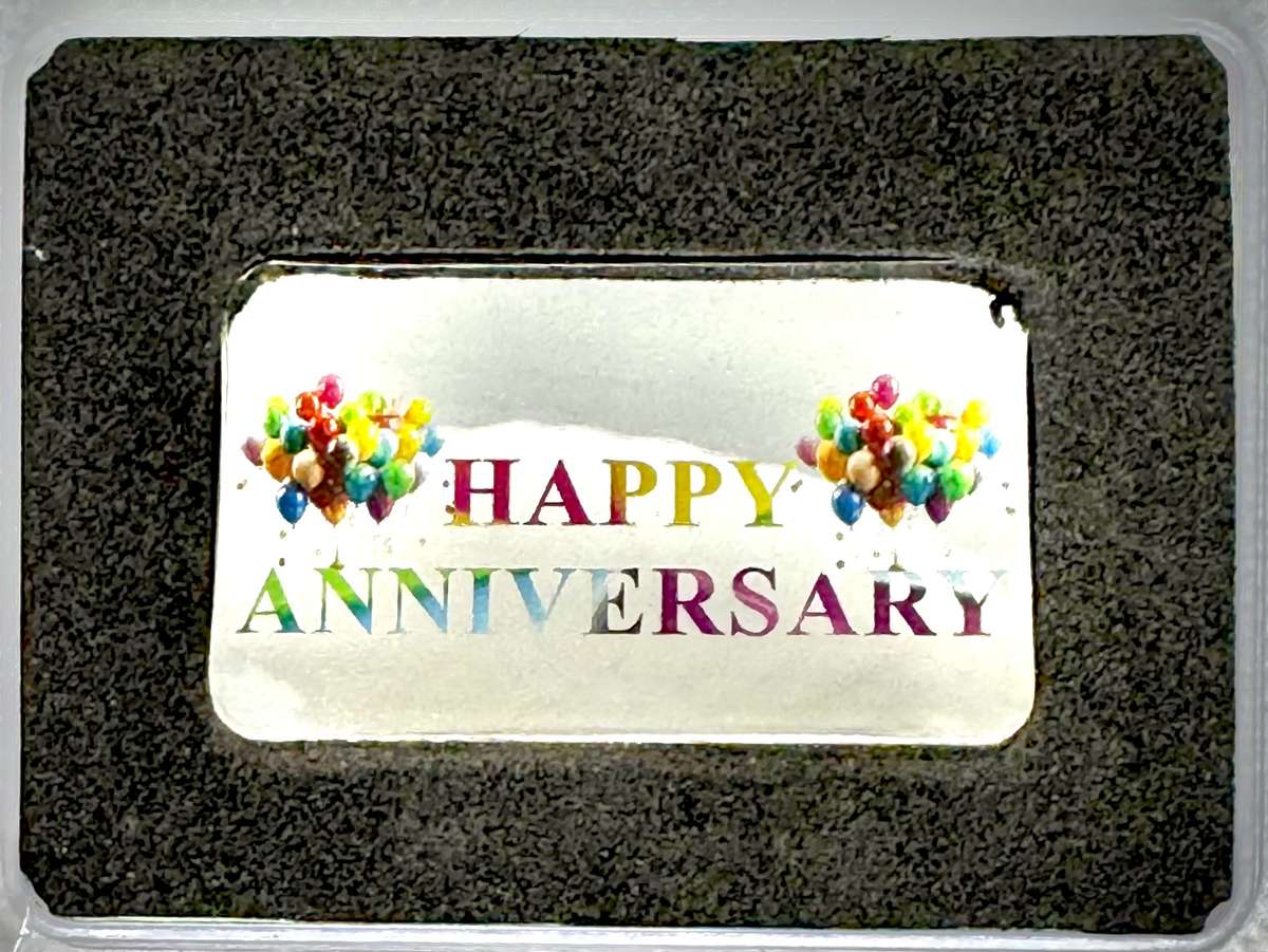 1oz SILVER BAR - PERSONALIZED GIFT BARS & ROUNDS 999.9 PURE SILVER BnG MINT & REFINERY